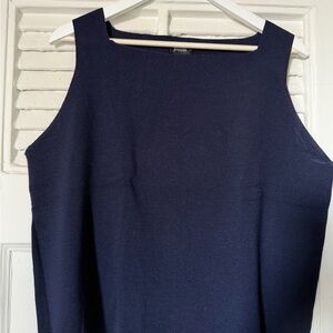 Eileen Fisher Dark Blue Wool Top